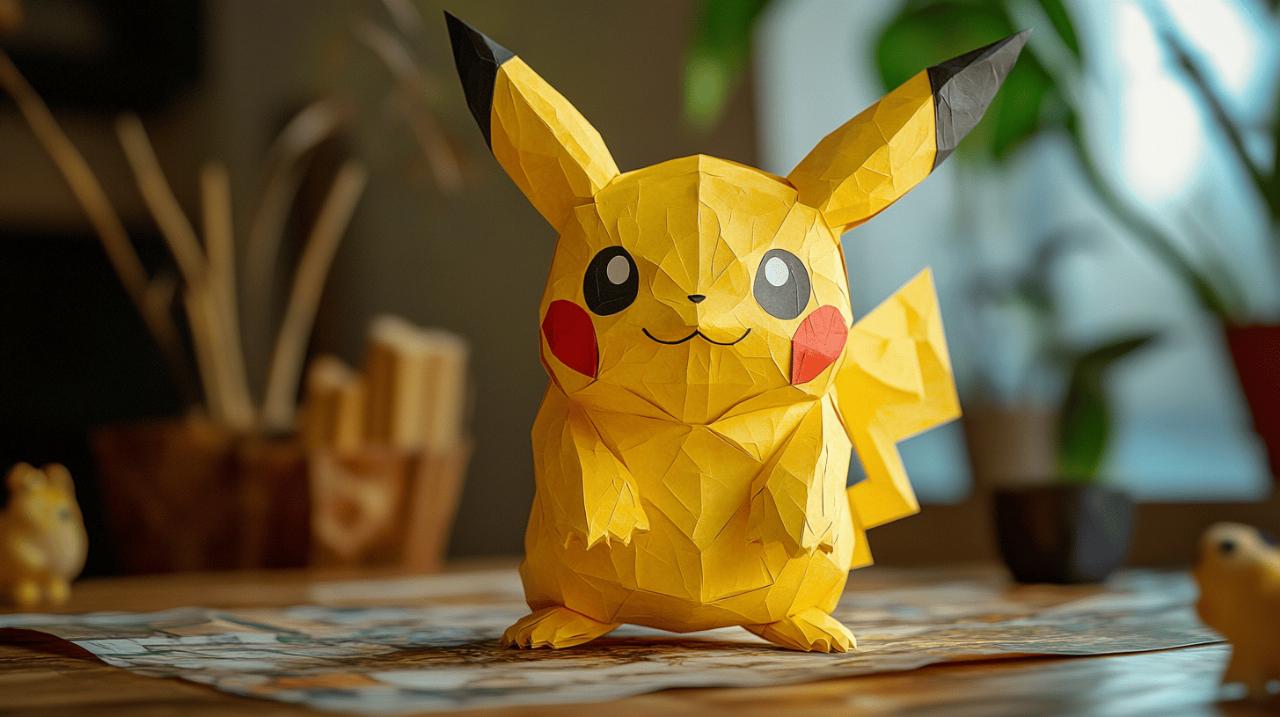 Méditation créative : transformez votre santé mentale avec un Modèle Pokémon Pikachu Papercraft